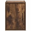 vidaXL Garage Wall Cabinet Smoked Oak Engineered Wood