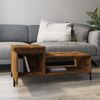vidaXL Coffee Table Smoked oak Engineered wood Medium Coffee Table