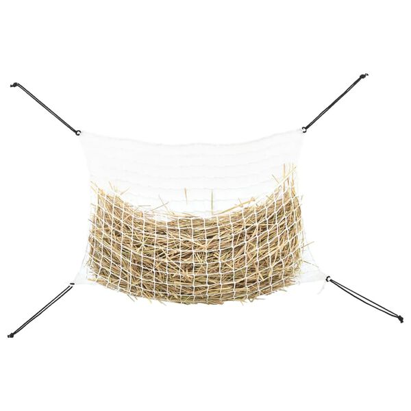 vidaXL Hay Net Set of 2 White Polypropylene 59.1 x 35.4 in Foldable