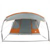 vidaXL Camping Tent Tunnel 5-Person Grey and Orange Waterproof