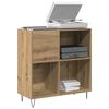 vidaXL Record Cabinet with Shelf Artisan oak 33.46 x 14.96 x 35.04 in