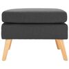 vidaXL Footstool Dark grey