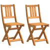 vidaXL Garden Chair 2 pcs Brown 36 x 46 x 86cm Solid Acacia wood