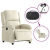 vidaXL Electric Recliner Chair Cream Faux Leather
