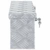 vidaXL Aluminum Box 19.1"x5.5"x7.9" Silver