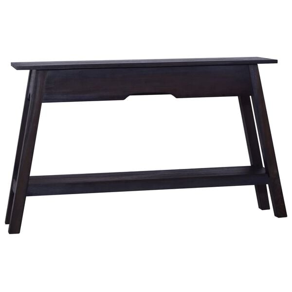 vidaXL Console Table Light Black Coffee Solid mahogany wood Medium