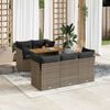 vidaXL Garden Sofa Set Gray, Dark Gray