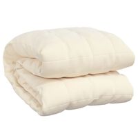 vidaXL Weighted Blanket Light Cream 78.7"x78.7" 19.8 lb Fabric