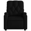 vidaXL Massage Recliner Chair Black Fabric (100% polyester), metal, plywood