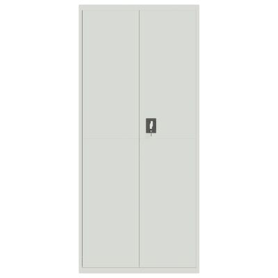 vidaXL File Cabinet Light Gray 35.4"x15.7"x94.5" Steel