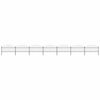 vidaXL Garden Fence with Spear Top Steel 491.3"x49.2" Black