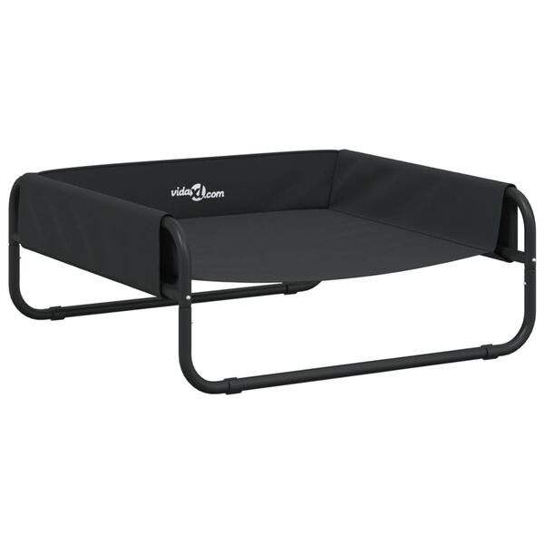 vidaXL Elevated Dog Bed Anthracite 600D Oxford fabric, powder-coated steel