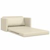 vidaXL Sofa Bed Cream 48.82 x 27.95 x 30.71 in Velvet