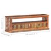 vidaXL TV Stand with Buddha Cladding 47.2"x11.8"x15.7" Reclaimed Wood