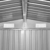 vidaXL Garden Shed Brown Galvanized Steel Large Garden Shed