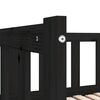 vidaXL Day Bed Black Solid pinewood 2x