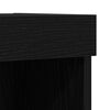 vidaXL TV Cabinet Set Wall-mounted Black Oak 31.50 x 11.81 x 11.81 in