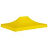 vidaXL Party Tent Roof Yellow 600D oxford fabric with PVC coating