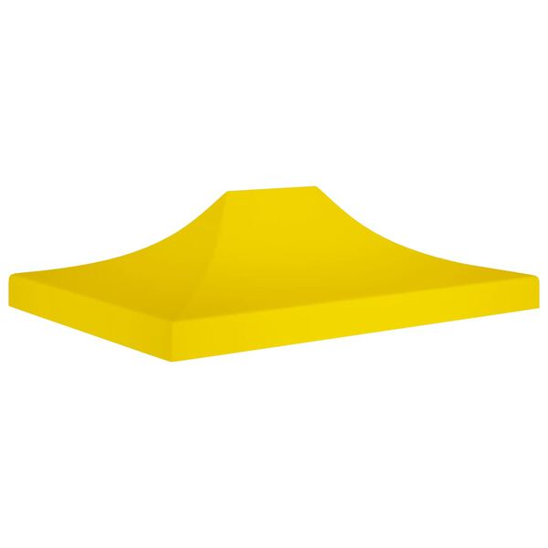 vidaXL Party Tent Roof Yellow 600D oxford fabric with PVC coating