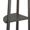 vidaXL Corner Shelf Black Engineered wood, Steel Medium Corner Shelf