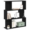 vidaXL Bookcase Black Oak 80x24x96 cm Engineered Wood