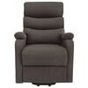 vidaXL Power Lift Massage Recliner Taupe Fabric