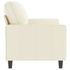 vidaXL 2-Seater Sofa Cream 55.1" Velvet