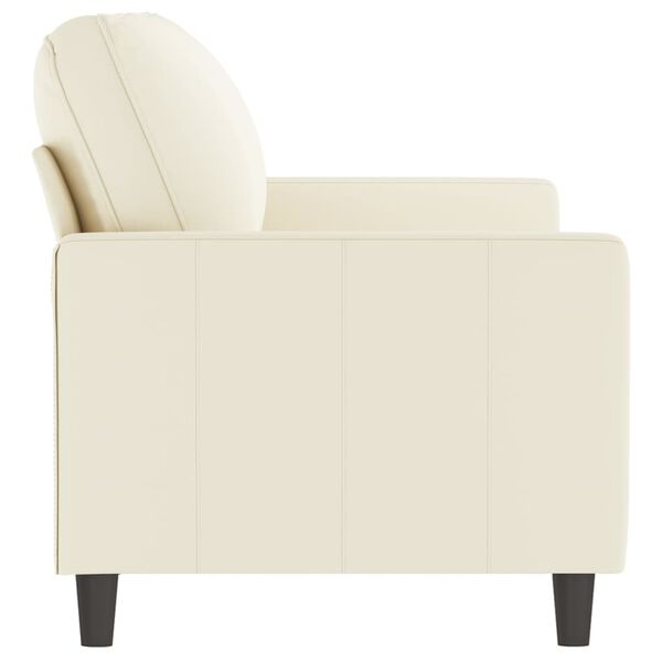 vidaXL 2-Seater Sofa Cream 55.1" Velvet