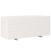 vidaXL Garden Planter White Solid Pine Wood Large Decorative Inlays