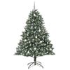 vidaXL Artificial Christmas Tree with 300 LEDs Green 82.68 in