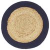 vidaXL Placemat Set of 6 Natural 70% Jute, 30% Cotton 15 in Non-slip