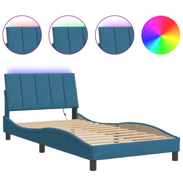 vidaXL Bed Frame Blue