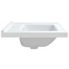 vidaXL Bathroom Sink White 28.0x18.9x7.7" Rectangular Ceramic