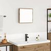 vidaXL LED Bathroom Mirror Wall-mounted Artisan Oak 40 x 37 x 8.5 cm