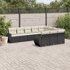 vidaXL Garden Sofa Set Black