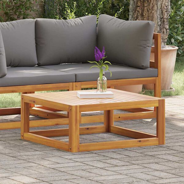 vidaXL Coffee Table Natural Wood Solid acacia wood Medium Durable