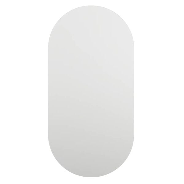 vidaXL Mirror Transparent Glass 31.5x15.7 in Modern Mirror