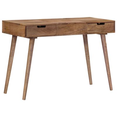 vidaXL Dressing Table 44"x17.7"x29.9" Solid Mango Wood
