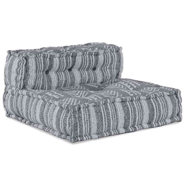vidaXL Modular Sofa 4 pcs Grey Print Fabric