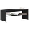 vidaXL TV Cabinet Black Engineered Wood Medium TV Cabinet Rectangular