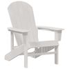 vidaXL Garden Chair 3 pcs White Polyethylene
