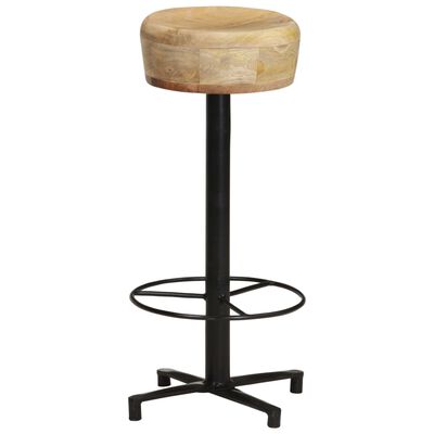 vidaXL Bar Stools 2 pcs 29.9" Solid Mango Wood