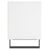 vidaXL Bedside Cabinet White Engineered wood, Metal 15.7x13.8x19.7 in