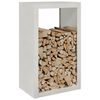 vidaXL Firewood Rack 23.6x15.7x39.4" Stainless Steel