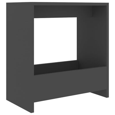 vidaXL Side Table Gray 19.7"x10.2"x19.7" Engineered Wood