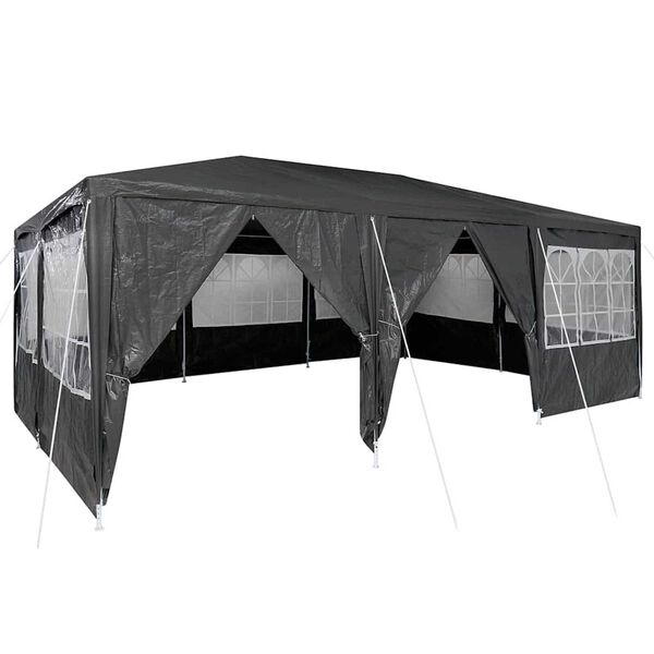 vidaXL Party Tent Anthracite 236.22 x 157.48 x 104.72 in Polyethylene
