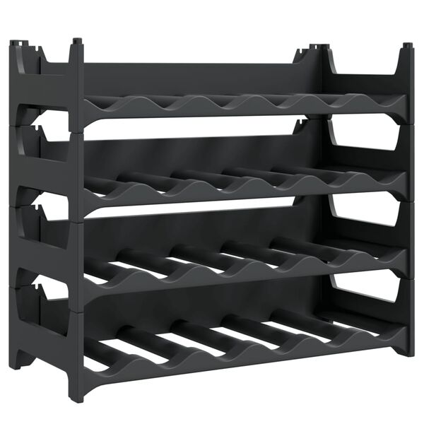 vidaXL Wine Rack for 24 Bottles PP Stackable