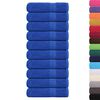 vidaXL Bath Towel Set of 10 Blue 100% Cotton 39.4 x 59.1 in.