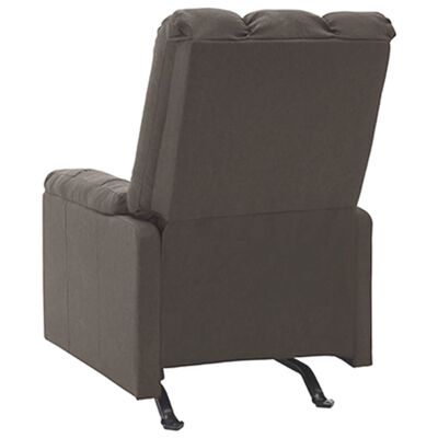 vidaXL Massage Reclining Chair Taupe Fabric