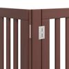 vidaXL Dog Gate Set of 15 Brown Solid Poplar wood Foldable Dog Gate